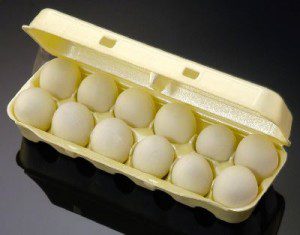 Eggs in carton