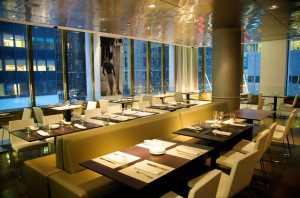 At Vermillion mezzanine dining
