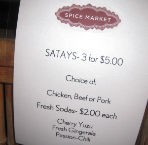 Spice Market CHARGING at the event!! (on BIte of the Best) 