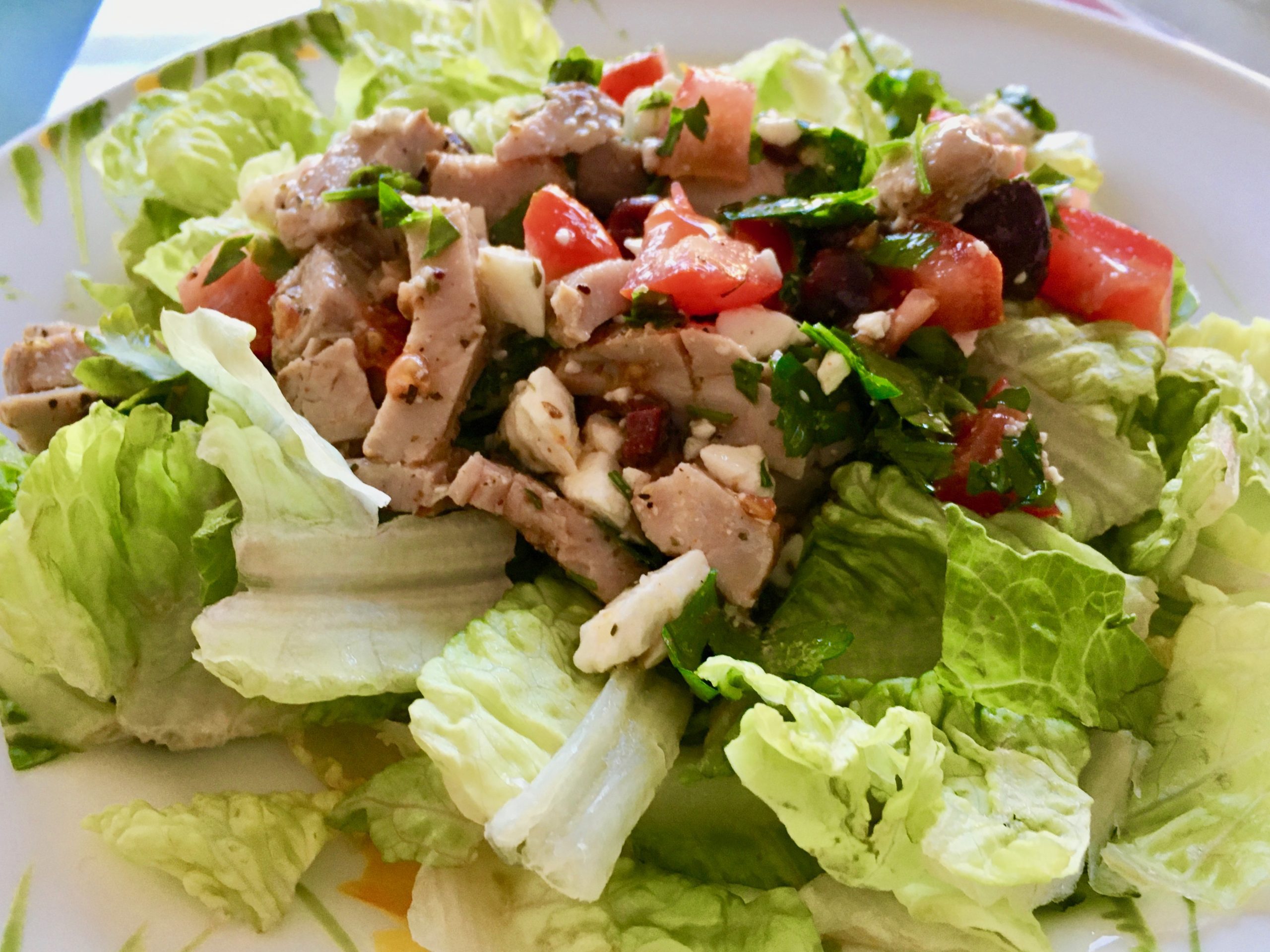 Greek Salad With Leftover Pork Tenderloin Bite Of The Best