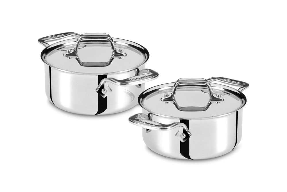 All-Clad Stainless Steel 0.5 Quart Mini Cocotte 1/2 qt Saucepan Pot with  Lid NEW