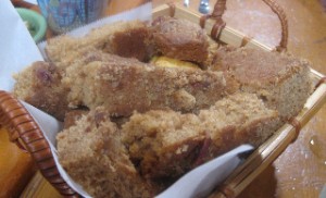 Basket of freshly baked goodies 