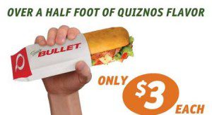 Quiznos Toasty Bullet